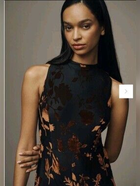 NWT Hutch From Anthropologie Velvet Burnout Floral Jumpsuit 🌸 Size XL